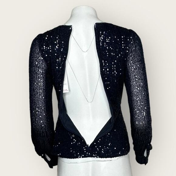 NWT | Parker | Petrina Sequin Top | Blue | XS - Picture 5 of 16